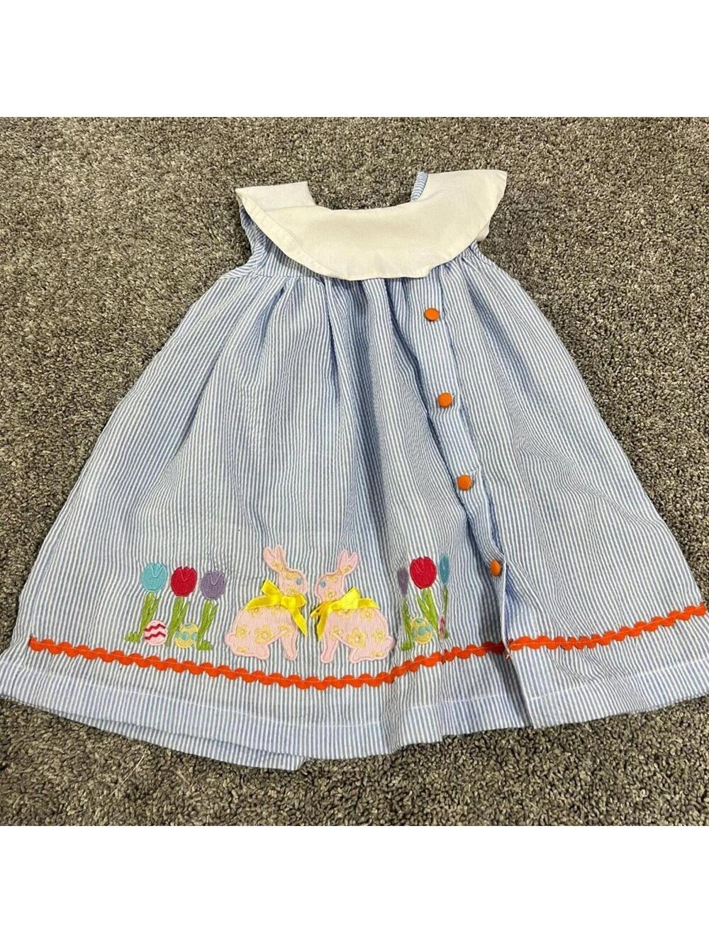 Lil Cactus Baby Girl's Bunny Dress size 6-12 months